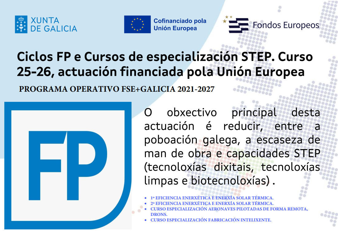 Ciclos FP e Cursos STEP